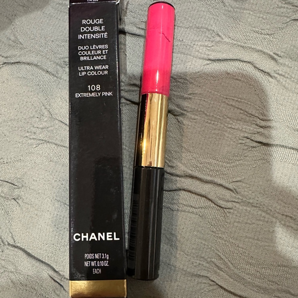 CHANEL Pink and Black Lipstick Luxurious Satin Finish